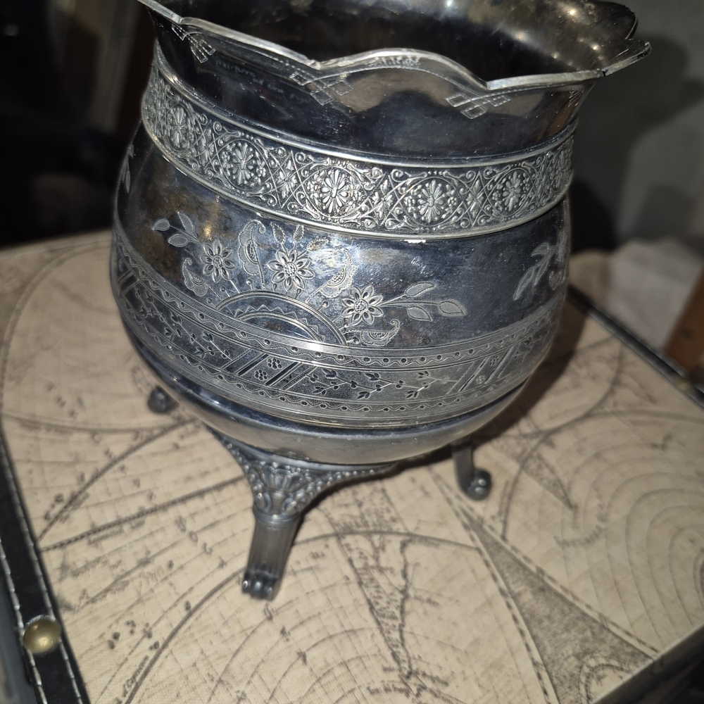 Antique Simpson Hall Treble Plate Decorative Dish